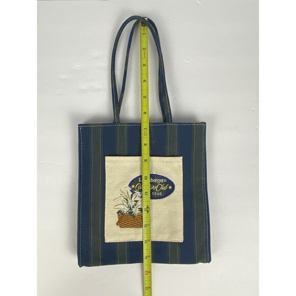 VINTAGE Longaberger Collectors Club 1996 Tote Bag Embroidered Pocket Homestead - Picture 4 of 11